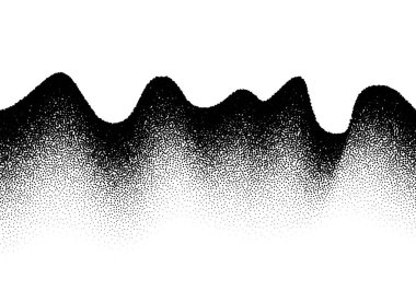 Dağınık nokta dalgalı degrade arka plan