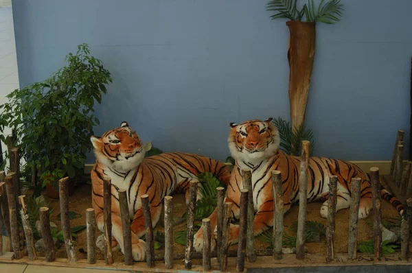 Tiger Doll Cabeza Decoración — Foto de Stock