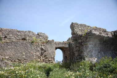 Antika kale duvar dokusu