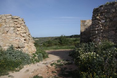 Antika kale duvar dokusu