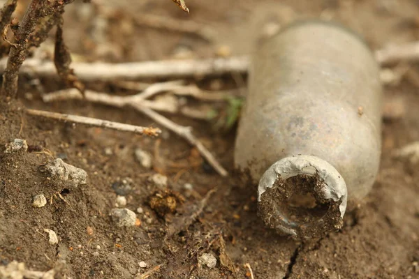 stock image Old Injection Bottle on the ground