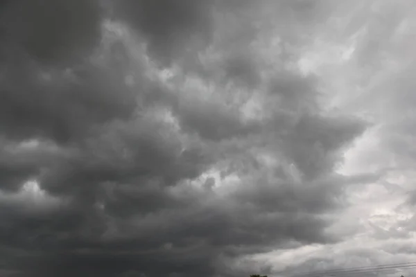 Grijze Lucht Wolken — Stockfoto