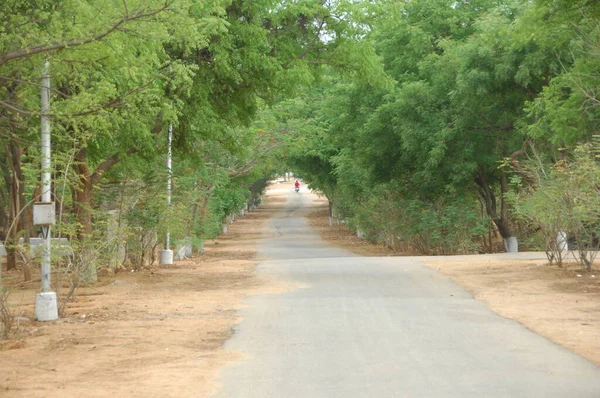 Tar Road Rural Area — Fotografia de Stock
