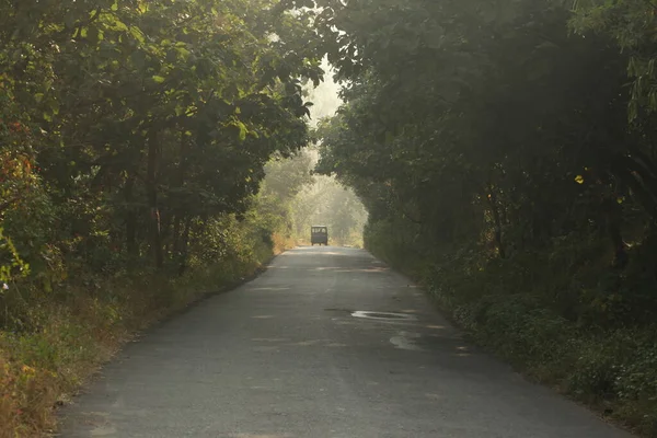 Jalan Tar Perdesaan Daerah India — Stok Foto