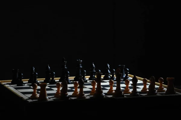 Chess Coins Table — Stock Photo, Image