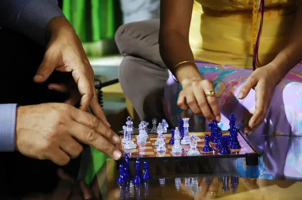 stock image Indoor Game Chess Coins