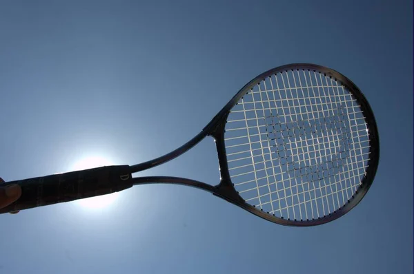 Tennis Racket Ball Instanță — Fotografie, imagine de stoc