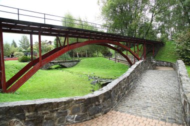 Oyuncak tren minyatür istasyonu