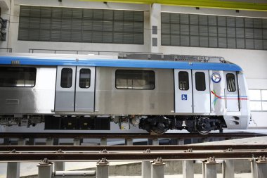Metro Tren İstasyonu Hyderabad Hindistan 22 Kasım 2022