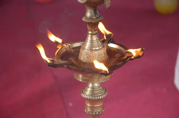 Oil Lamp in the Temple
