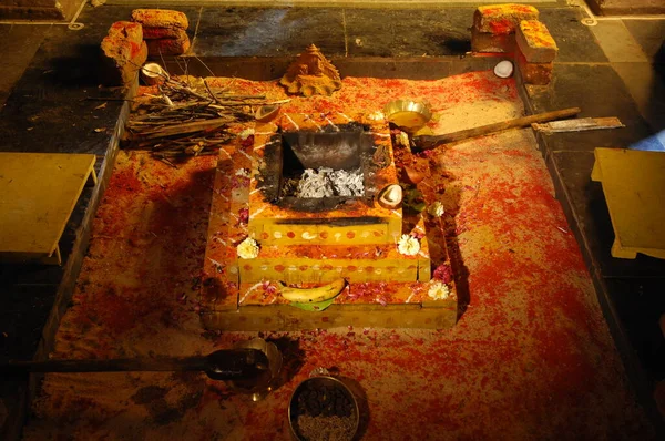 Oración Ceremonia Tradicional Boda Hindú —  Fotos de Stock