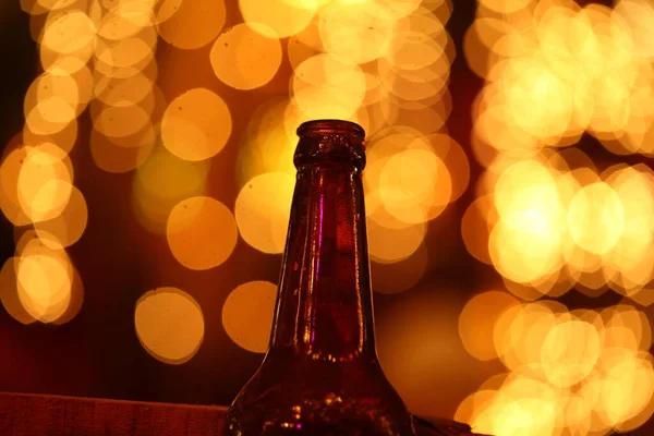 Botella Cerveza Bar — Foto de Stock