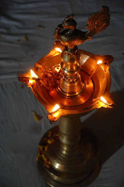 Lampada Olio Nel Tempio — Foto Stock