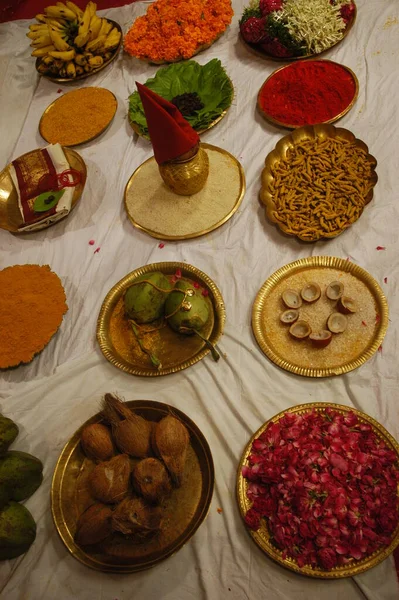 Молитва Традиційній Індуській Церемонії Весілля — стокове фото