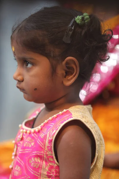 Biedne Dziecko Hyderabad Indie Grudnia 2022 — Zdjęcie stockowe