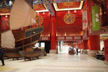 Vintage Fort Rajasthan Hindistan 'ın içi.