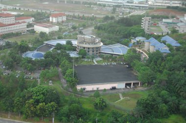 Binaların havadan görünümü