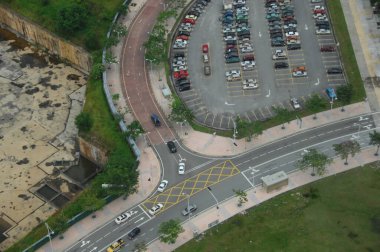Aerial view of a buildings
