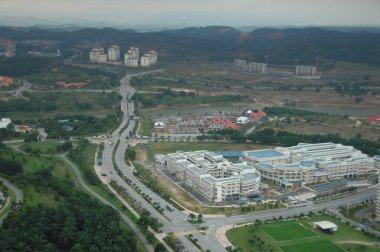 Binaların havadan görünümü