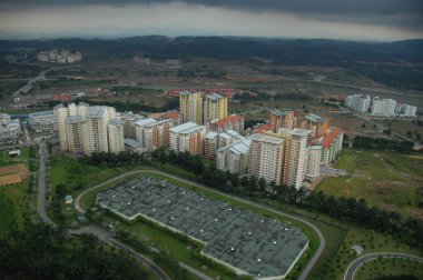 Binaların havadan görünümü