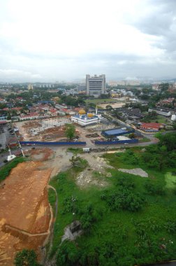 Binaların havadan görünümü