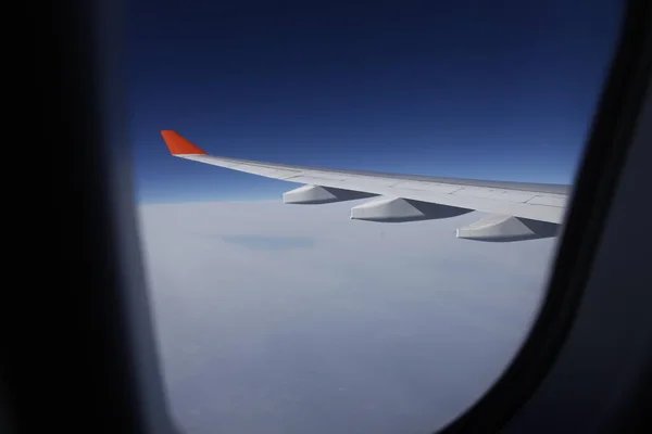 Flight Wing Window — Stok fotoğraf