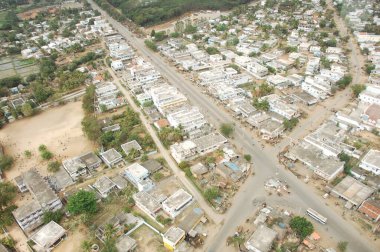 Aerial view of a buildings