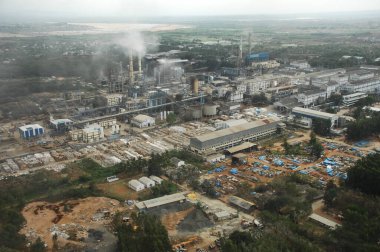 Hindistan 'daki fabrikanın havadan görünüşü