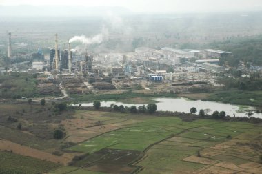 Hindistan 'daki fabrikanın havadan görünüşü