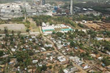 Hindistan 'daki fabrikanın havadan görünüşü