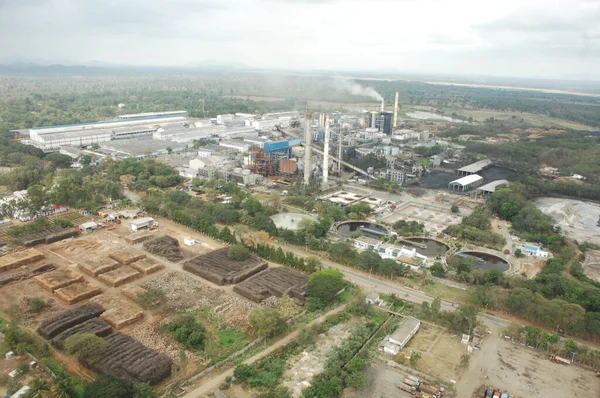 stock image Aerial view of Factory in India