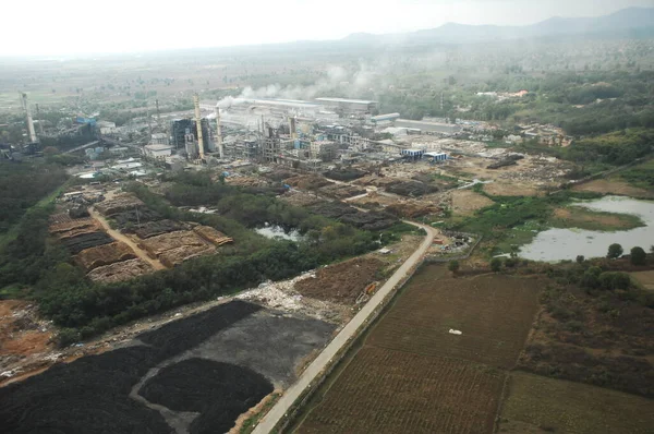 Aerial view of Factory in India