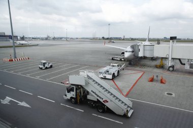 Flight ready to departure at Airport 5th Dec 2022 Hyderabad India