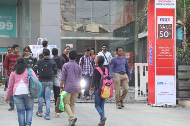 Indian people at Shopping complex Hyderabad India 5th Jan 2023