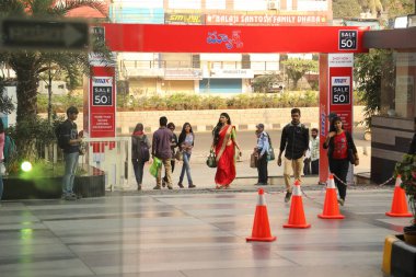 Indian people at Shopping complex Hyderabad India 5th Jan 2023
