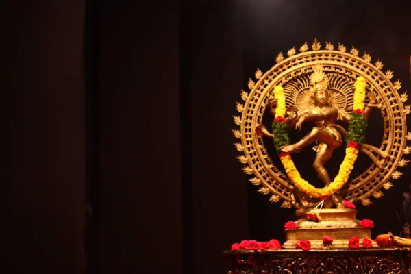 Estátua Deus Hindu Templo — Fotografia de Stock