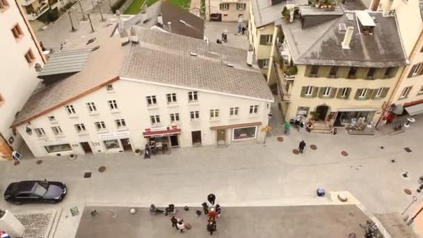 Aerial View Buildings — Vídeo de stock