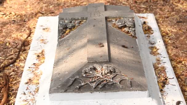 Cementerio Cristiano India — Vídeo de stock