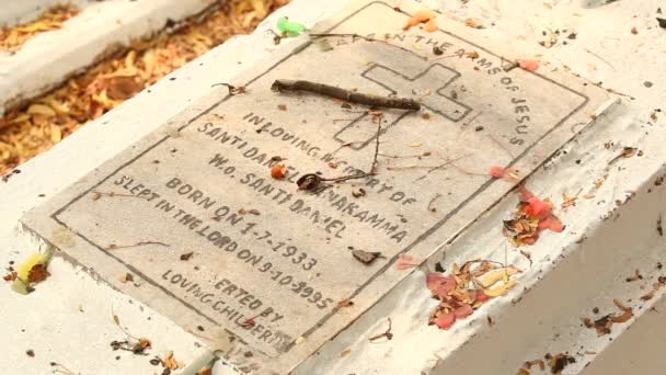 Cementerio Cristiano India — Vídeos de Stock