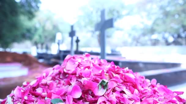 Christian Graveyard India — Video Stock