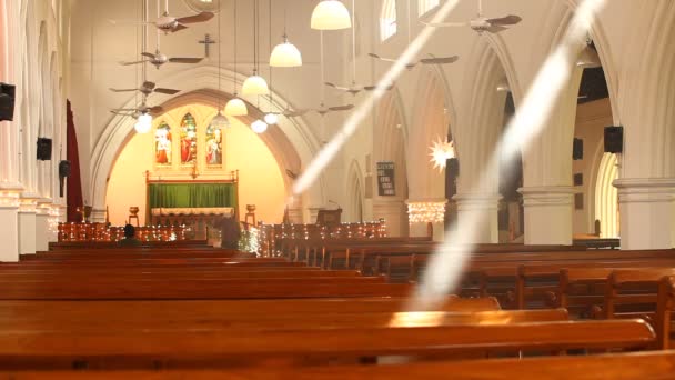 Interior Iglesia — Vídeos de Stock