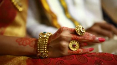 Indian Bride Makes Herself Ready
