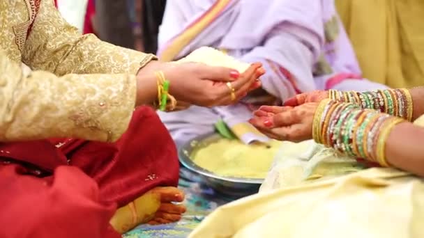Indiano Tradizionale Cerimonia Nozze Indù — Video Stock