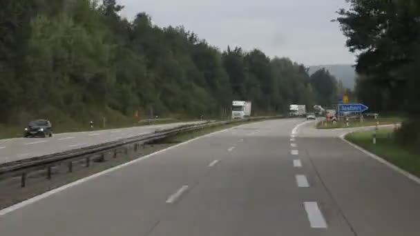 Road Journey Europe Time Lapse — Wideo stockowe