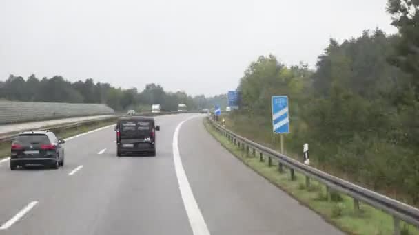 道路の旅 ヨーロッパタイムラプス — ストック動画