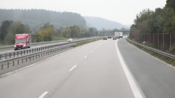Road Journey Europe Time Lapse — Wideo stockowe