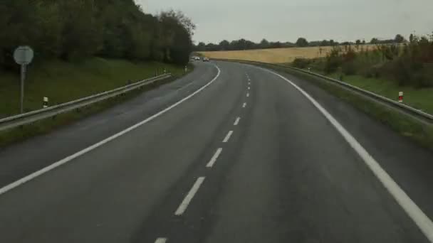 Road Journey Time Lapse Switzerland — Stock Video