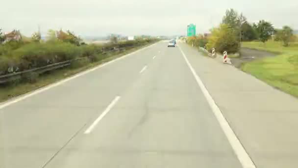 Road Journey Time Lapse Schweiz — Stockvideo