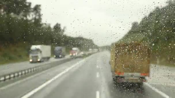 Road Journey Time Lapse Suíça — Vídeo de Stock