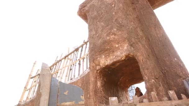 Rajasthan Hindistan Daki Kır Evi — Stok video